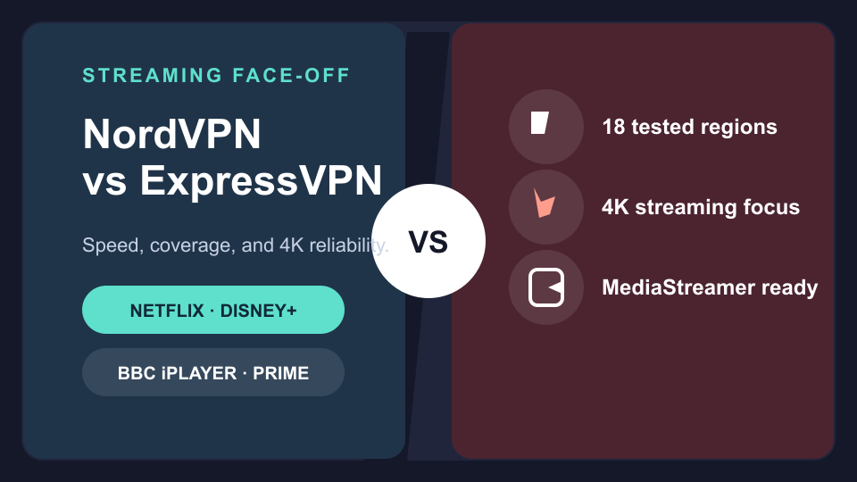 NordVPN vs ExpressVPN streaming comparison